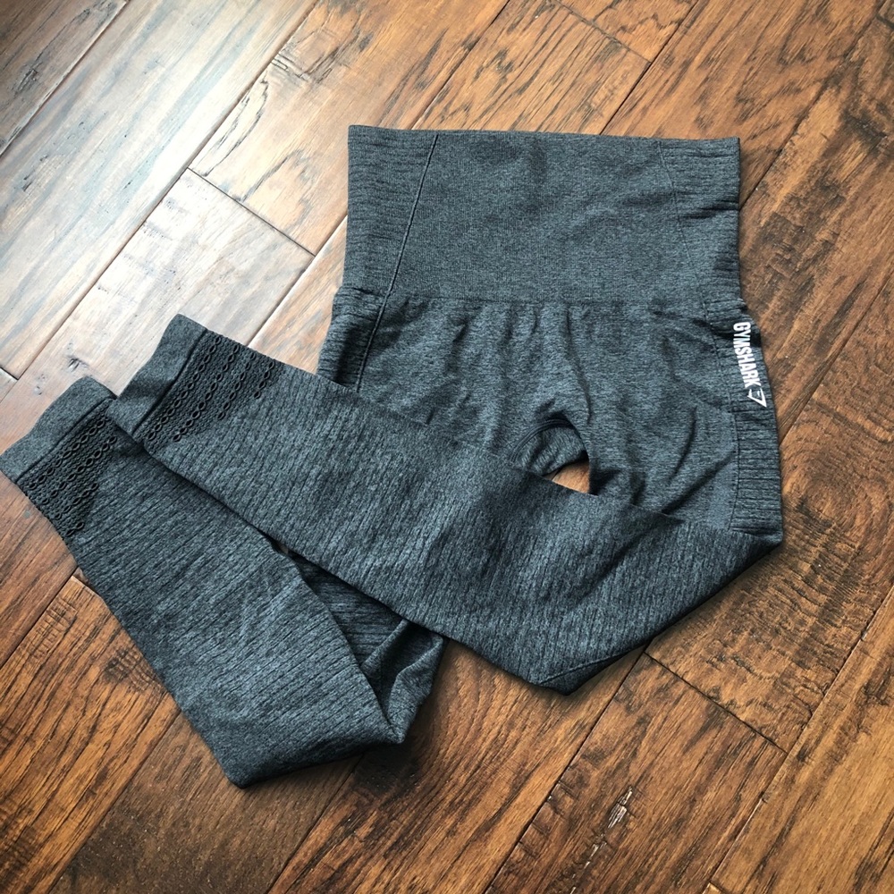 Gymshark black marl vital seamless leggings